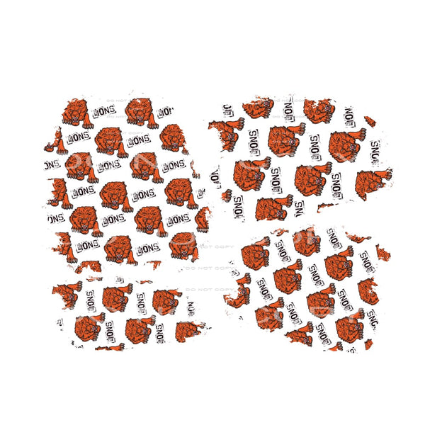 Lions Patches # 7224 Sublimation transfers - Heat Transfer