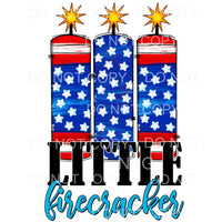 Little Firecracker 4th of July USA America #1 Sublimation 