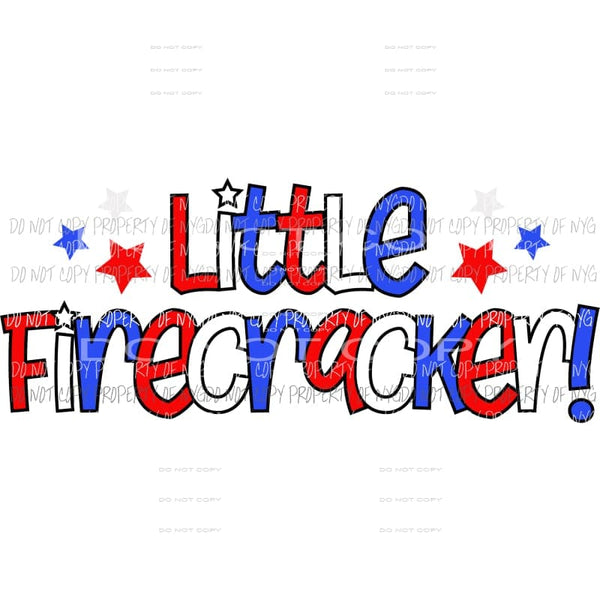 little firecracker Sublimation transfers Heat Transfer