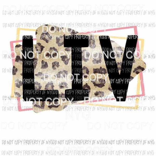 LIV leopard arrowhead red gold frame Kansas City Chiefs Sublimation transfers Heat Transfer