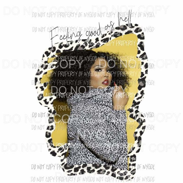 Lizzo Feeling good as hell # 1 Sublimation transfers Heat Transfer