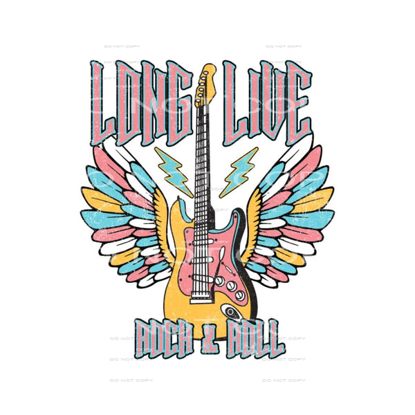 long live rock and roll #6893 Sublimation transfers - Heat 