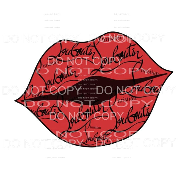 LOUBOUTIN LIPS Sublimation transfers - Heat Transfer