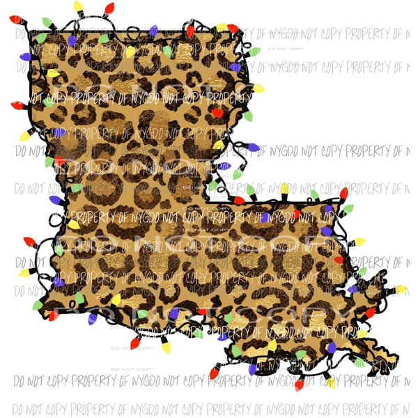 louisiana cheetah lights sublimation transfers Heat Transfer