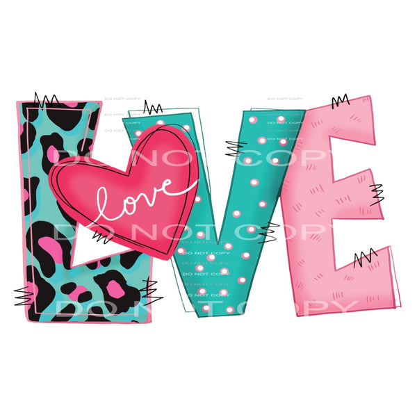 love #4424 Sublimation transfers - Heat Transfer