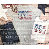 Love Flag Sublimation transfers Heat Transfer