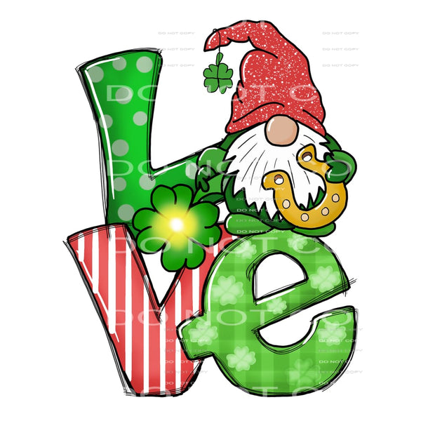 love gnome #4437 Sublimation transfers - Heat Transfer