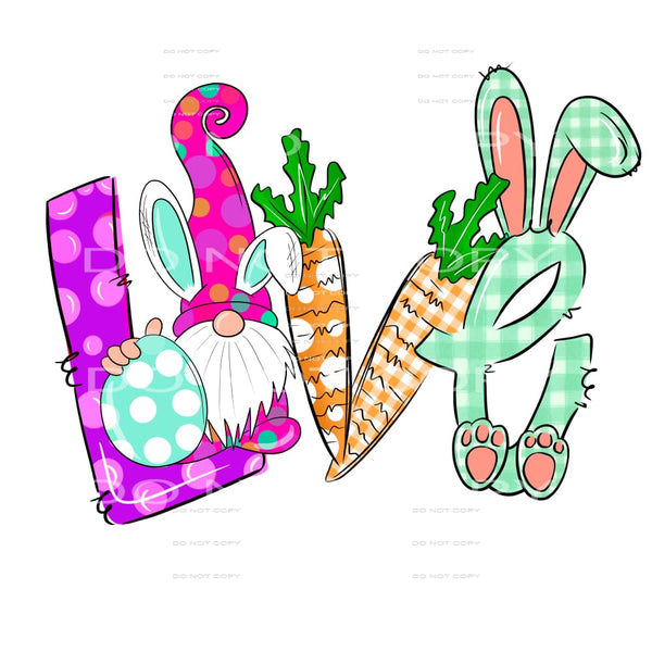 love gnome #6100 Sublimation transfers - Heat Transfer