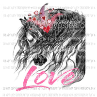 Love Horse design Sublimation transfers Heat Transfer
