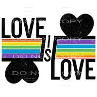 Love Is Love #4259 Sublimation transfers - Heat Transfer