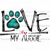 love my aussie Sublimation transfers Heat Transfer