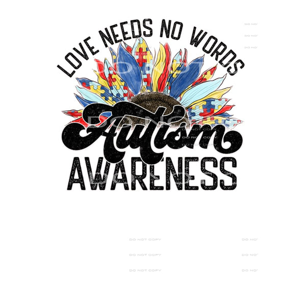 Love Needs No Words #4554 Sublimation transfers - Heat