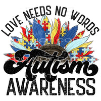 Love Needs No Words #4554 Sublimation transfers - Heat