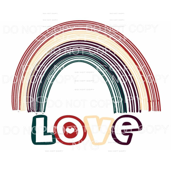 LOVE Rainbow Sublimation transfers - Heat Transfer