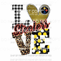 Love steelers Sublimation transfers Heat Transfer