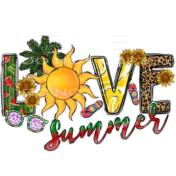 love summer #7203 Sublimation transfers - Heat Transfer