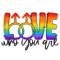 Love Who You Are Pride #2 Sublimation transfers - Heat 