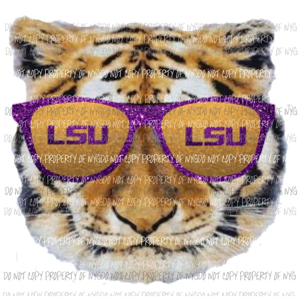 LSU Glasses Sublimation transfers Heat Transfer