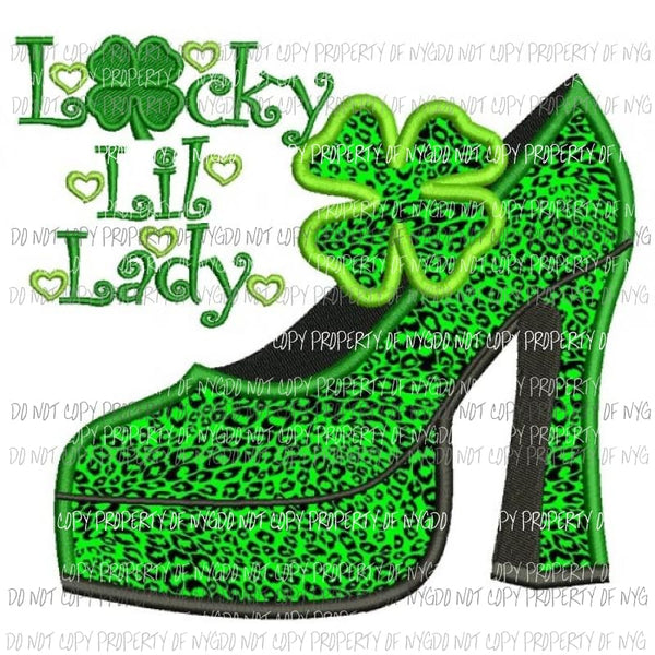 Lucky Little Lady Sublimation transfers Heat Transfer