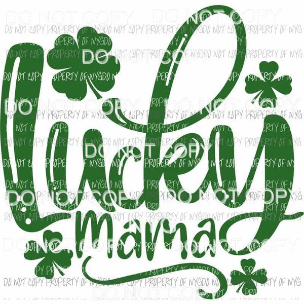 Lucky Mama #1 Sublimation transfers Heat Transfer