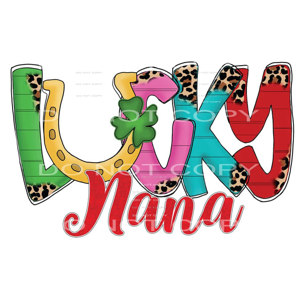lucky nana #4434 Sublimation transfers - Heat Transfer