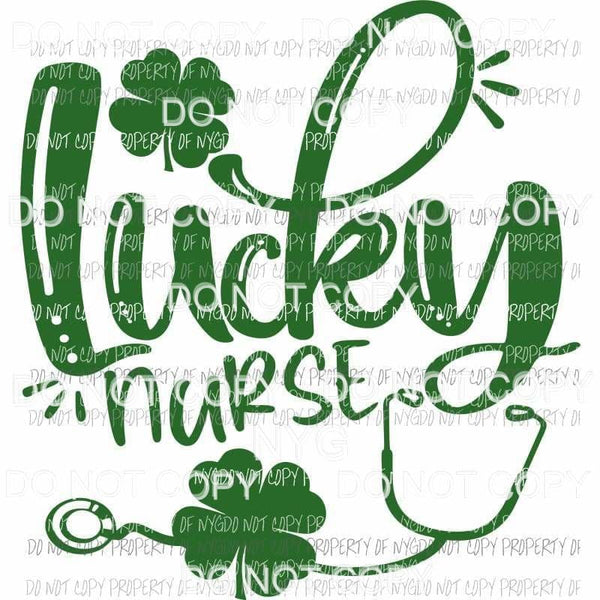 Lucky Nurse #1 Sublimation transfers Heat Transfer