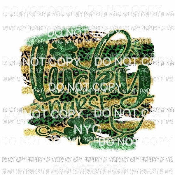 Lucky Nurse #3 Sublimation transfers Heat Transfer