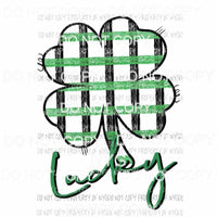 Lucky Shamrock #3 Sublimation transfers Heat Transfer