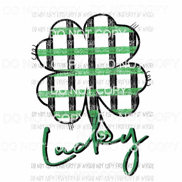 Lucky Shamrock #3 Sublimation transfers Heat Transfer