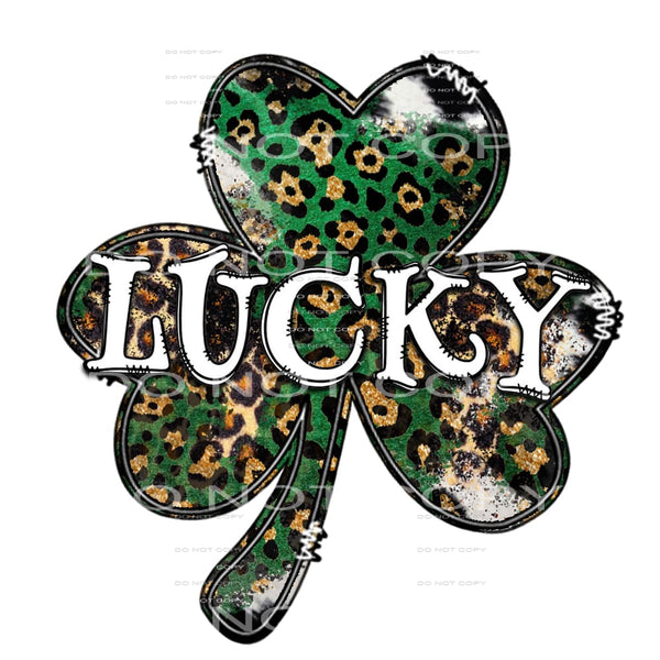 lucky shamrock #6064 Sublimation transfers - Heat Transfer