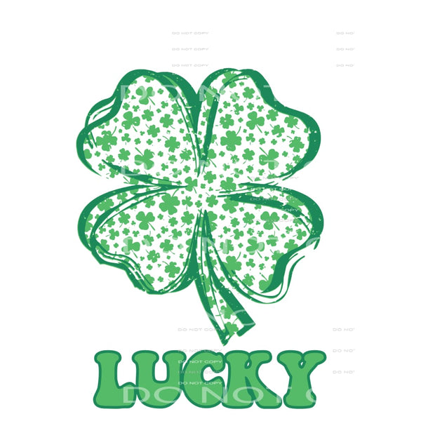 Lucky Shamrock # 8998 Sublimation transfers - Heat Transfer