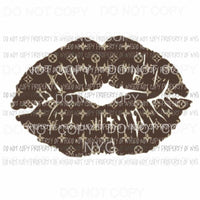 LV Lips #1 brown louis vuitton Sublimation transfers Heat Transfer