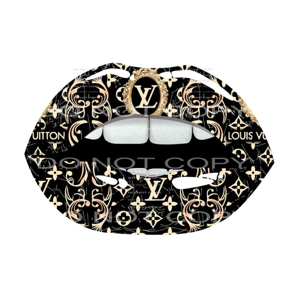 dripping louis vuitton lips png