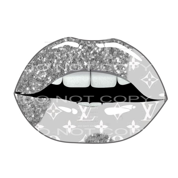 Louis Vuitton Dripping Lips Svg