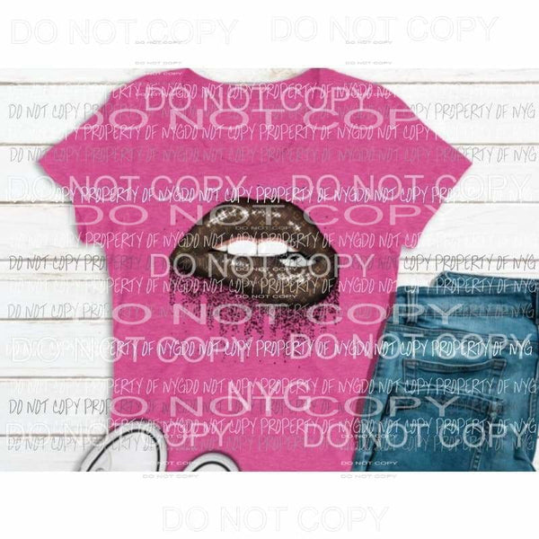 LV Lips Louis Full Color Screen Print can go on any fabric any color Heat Transfer