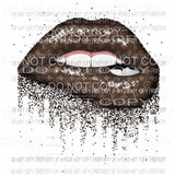 LV Lips Louis Full Color Screen Print can go on any fabric any color Heat Transfer