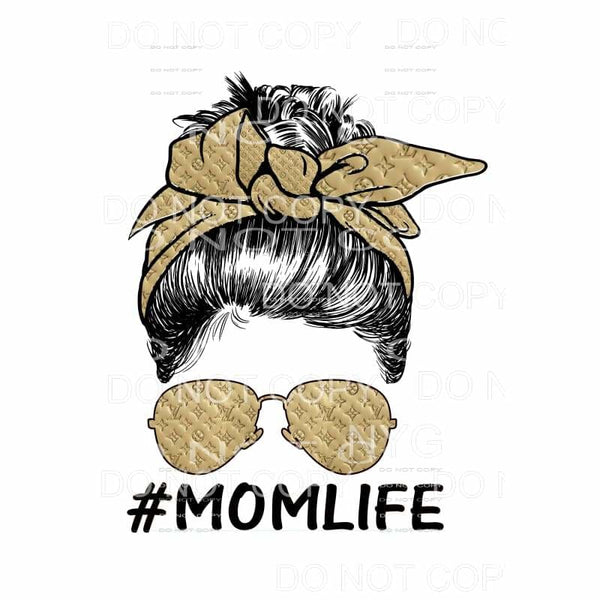 LV mom Life # 6 leopard hair Sublimation transfers - Heat 