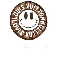 LV smile face # 2324 Sublimation transfers - Heat Transfer