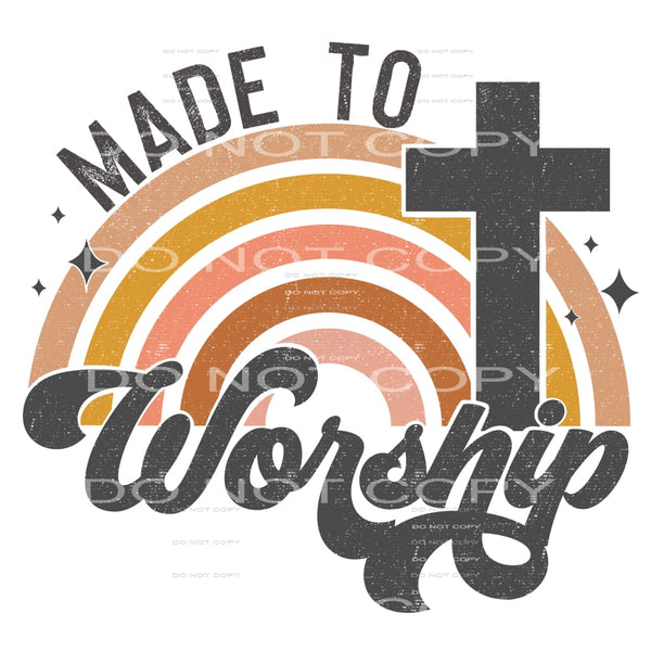 made to worship #7829 Sublimation transfers - Heat Transfer