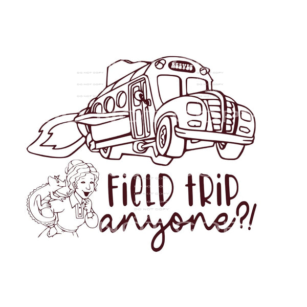 magic bus field trip reeves custom #1198 Sublimation 