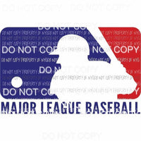 Major League Baseball MLB logo Sublimation transfers Heat Transfer