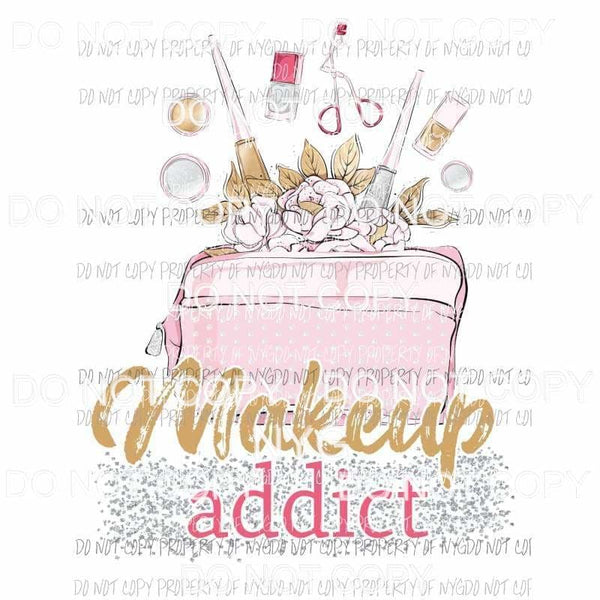 Makeup Addict #2 makeup bag tools Sublimation transfers Heat Transfer