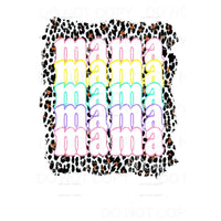 Mama # 4 leopard Sublimation transfers - Heat Transfer