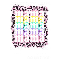 Mama # 5 leopard Sublimation transfers - Heat Transfer