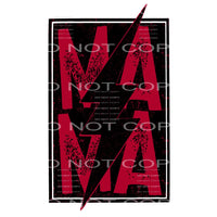 mama #7762 Sublimation transfers - Heat Transfer