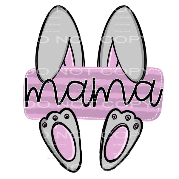 mama bunny #4772 Sublimation transfers - Heat Transfer