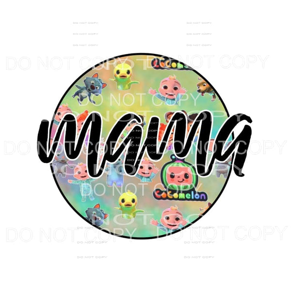 Mama Circle # 8 cocomelon Sublimation transfers - Heat 