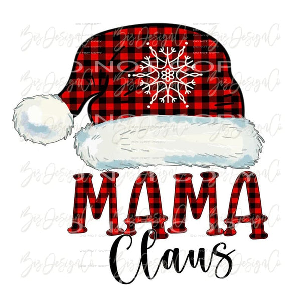Mama Clause # 2054 Sublimation transfers - Heat Transfer