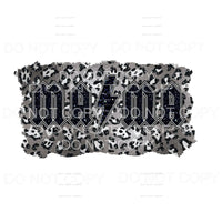 MAMA Leopard Silver Sublimation transfer - Heat Transfer