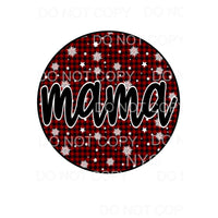 mama plaid circle # 7072 Sublimation transfers - Heat 